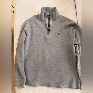 Ralph Lauren Polo Gray half Zip-Up Sweater medium